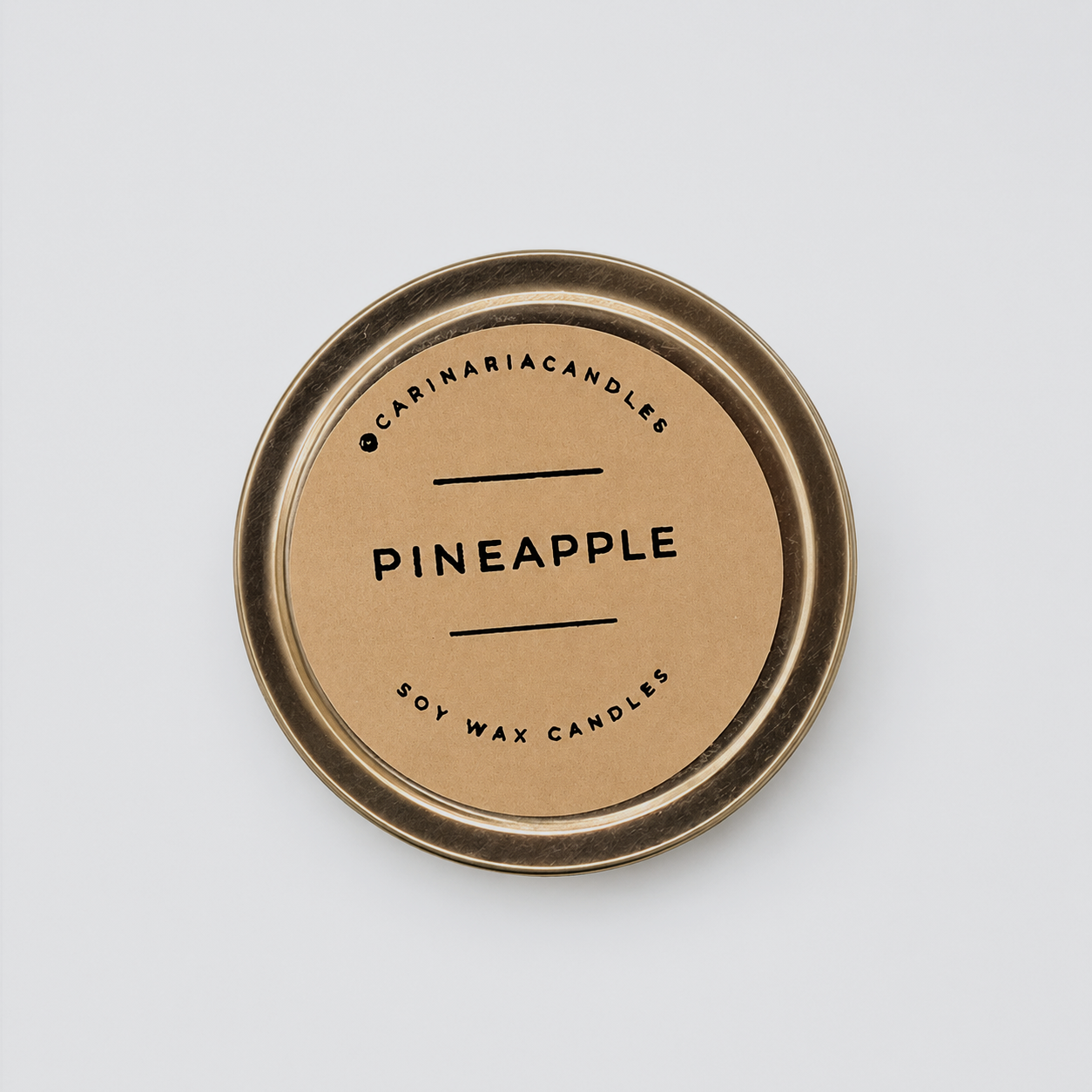 PINEAPPLE CANDLE TIN