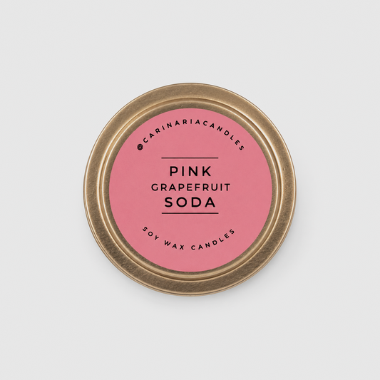 PINK GRAPEFRUIT SODA CANDLE TIN
